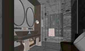 سبک لوکس مدرن در طراحی سرویس بهداشتی برای اسکچاپ