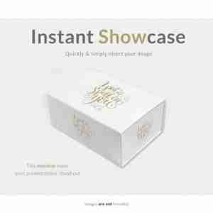 موکاپ باکس هدیه white gift box mock up لایه باز ai