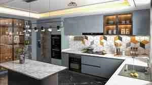 طراحی داخلی آشپزخانه مدرن برای اسکچاپ