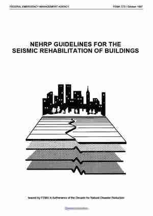FEMA 273 NEHRP GUIDELINES FOR THE SEISMIC REHABILITATION OF BUILDINGS 1997