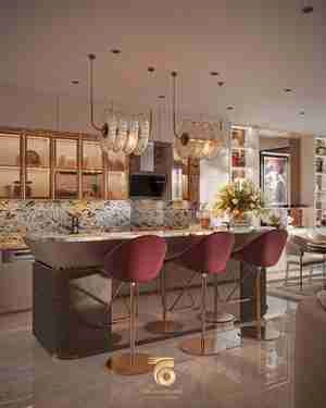 طراحی دکوراسیون لوکس طلایی و لاکچری خانوم بازیگر سوجان