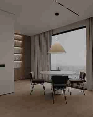 صحنه داخلی مدرن و مینمال