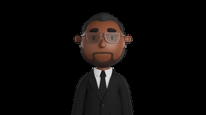 کاراکتر مرد کت شلواری  3d گرافیکی