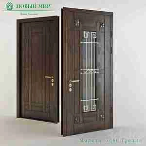 درب چوب زد سرقت Front door New World