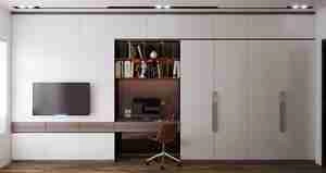 طراحی داخلی اتاق خواب مدرن با لوازم کامل برای اسکچاپ