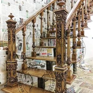 کف پله و نرده تمام چوب (راش گرجستان)