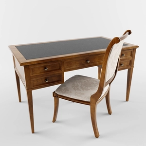 میز صندلی کلاسیک چوبی