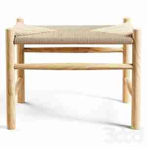 چهارپایه حصیری Fredericia  Wegner J16 Stool