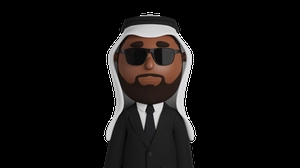 کاراکترمرد عربی 3d گرافیکی