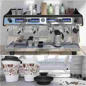 دستگاه قهوه ساز بزرگ برای کافی شاپ Expobar 4 Group Megacrem Coffee Machine