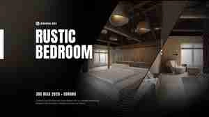 صحنه اماده داخلی با متریال چوب