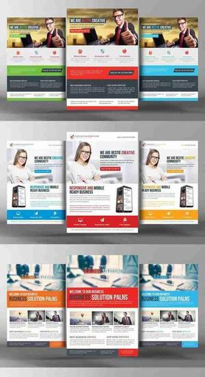 تمپلیت 9 Corporate Business Flyer Bund