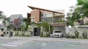 خانه‌ای مدرن با الهام از طبیعت در فضایی شهری برای اسکچاپ