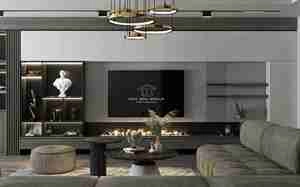 طراحی داخلی نشیمن و اتاق خواب مدرن و شیک برای اسکچاپ