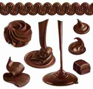 وکتور شکلات Chocolate dirpping لایه باز