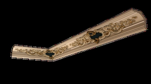 ابزار گچبری سقف پتینه شده با ورق طلا