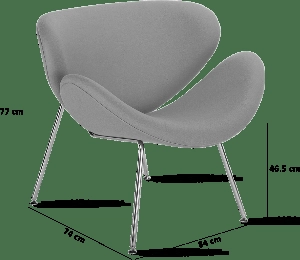 صندلی راحتی از برند Orange Slice Chair برای اسکچاپ