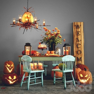 لوازم دکوری میز و صندلی هالووین