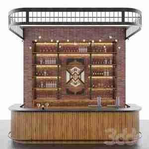 طراحی قسمت بار یا پیش خوان کافه Loft Bar 4