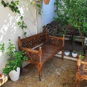 تخت چوبی گره چینی چوب