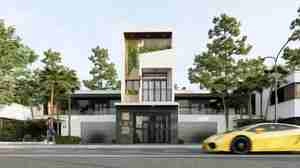 طراحی خانه‌ای مدرن و شیک با تلفیق طبیعت و معماری برای اسکچاپ