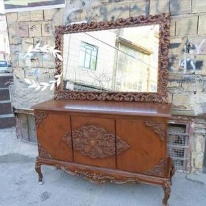 اینه کنسول قهوه ای