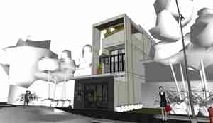 طراحی خانه‌ای مدرن و شیک با تلفیق طبیعت و معماری برای اسکچاپ