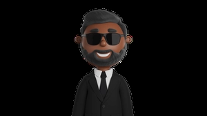 کاراکتر مرد کت شلواری  3d گرافیکی