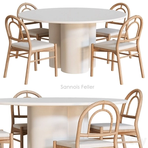 آبجکت میز و صندلی ناهار خوری Sannois Feller