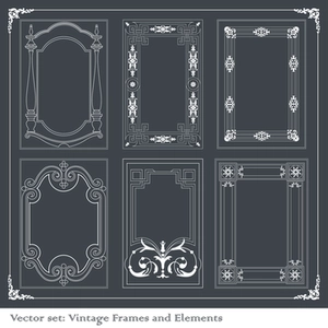 قالب های وینتیج Vintage Decorative Frames