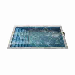 آبجکت استخر پر آب با پله های در عرض کار Swimming pool