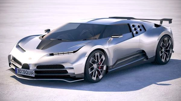 ماشین Bugatti Centodieci 2020 Low-poly بوگاتی