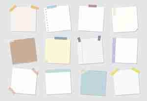 استیکر نت Collection of sticky note