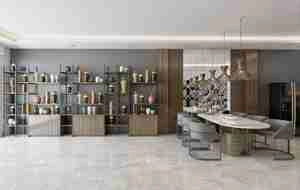 طراحی آشپزخانه مدرن و لوکس برای اسکچاپ