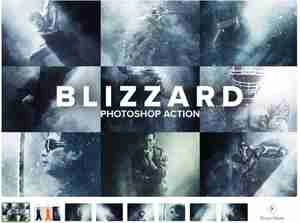 اکشن فتوشاپ Blizzard Photoshop Action