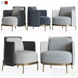 صندلی راحتی نواری Minotti