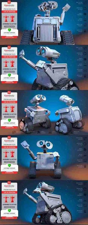 مدل کاراکتر آدم آهنی وال ای WALL-E