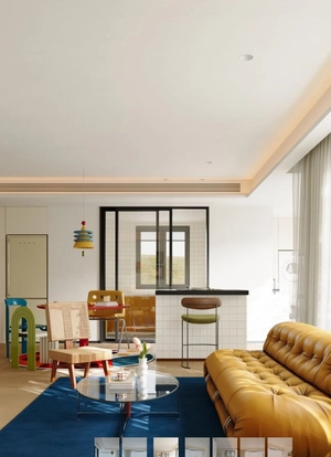 طراحی دکوراسیون هنری با رنگ خاص