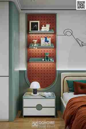 طراحی اتاق کودک با تم فیروزه ای و سفید