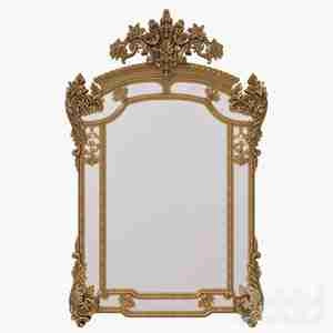 قاب آینه منبت کاری شده Gold rococo mirror