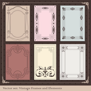 قالب های وینتیج Vintage Decorative Frames