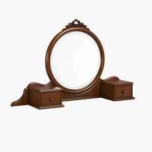 قاب آینه برای روی کنسول چوبی با کشو و جنس چوب Carpenter_Dresser