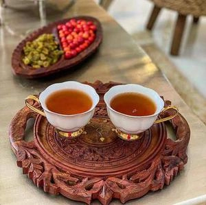 سینی منبت شده دستساز