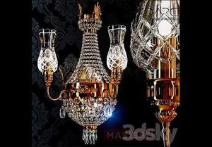 دیوارکوب کلاسیک و باکریستال و لوکس