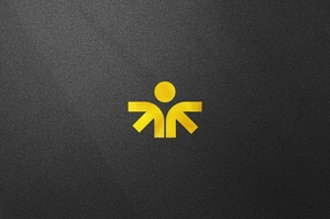 موکاپ لوگو روی کاغذ بافت دار