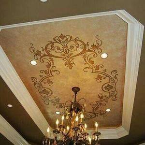 اجرای موتیف وورق طلا