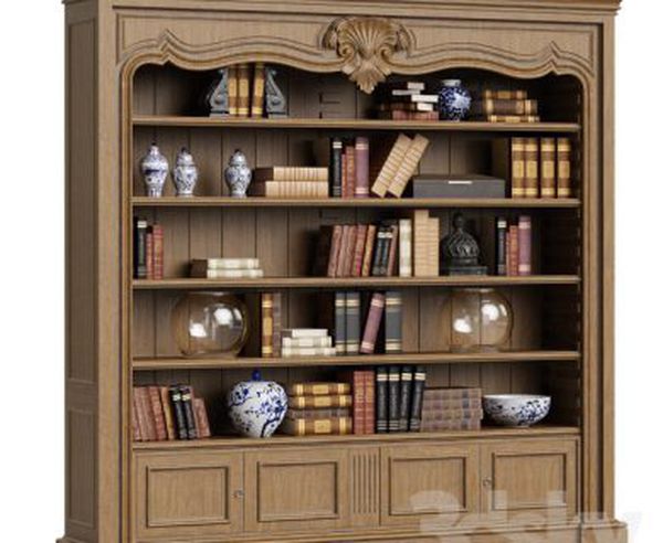 bookcase-3d-object