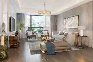 طراحی داخلی فضای نشیمن مدرن برای اسکچاپ