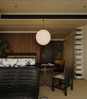 دکوراسیون تم دارک یوسف آباد تهران 150 متری