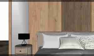 طراحی داخلی اتاق خواب مدرن برای اسکچاپ